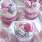 Whipped Candles with Wax Embeds
