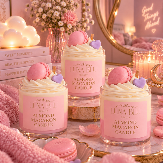 Whipped Candles with Wax Embeds